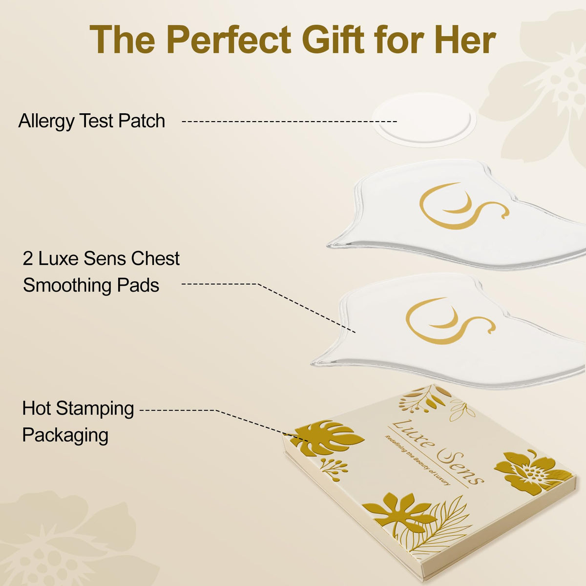 Luxe Sens pads drying on storage film demonstrating simple care and reuse