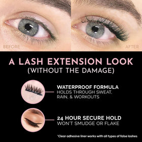 Luxillia black band lash detail highlighting dense fibers for dramatic volume
