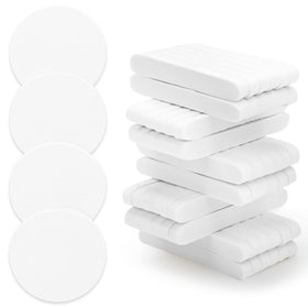 Luxiv front packaging showing 120 compressed facial sponges, travel-ready convenience
