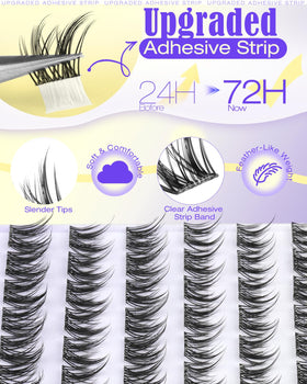 Lvmixwig side view showing C curl profile for lifted, natural-looking lashes