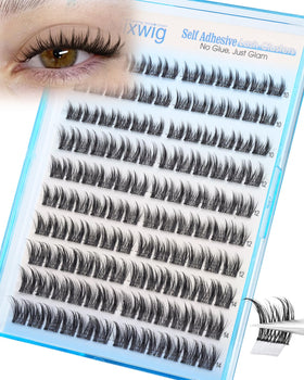 Lvmixwig front packaging showing pre-glued clusters and benefits