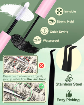Lvmixwig lashes in a makeup bag during morning routine showing fast wearable results