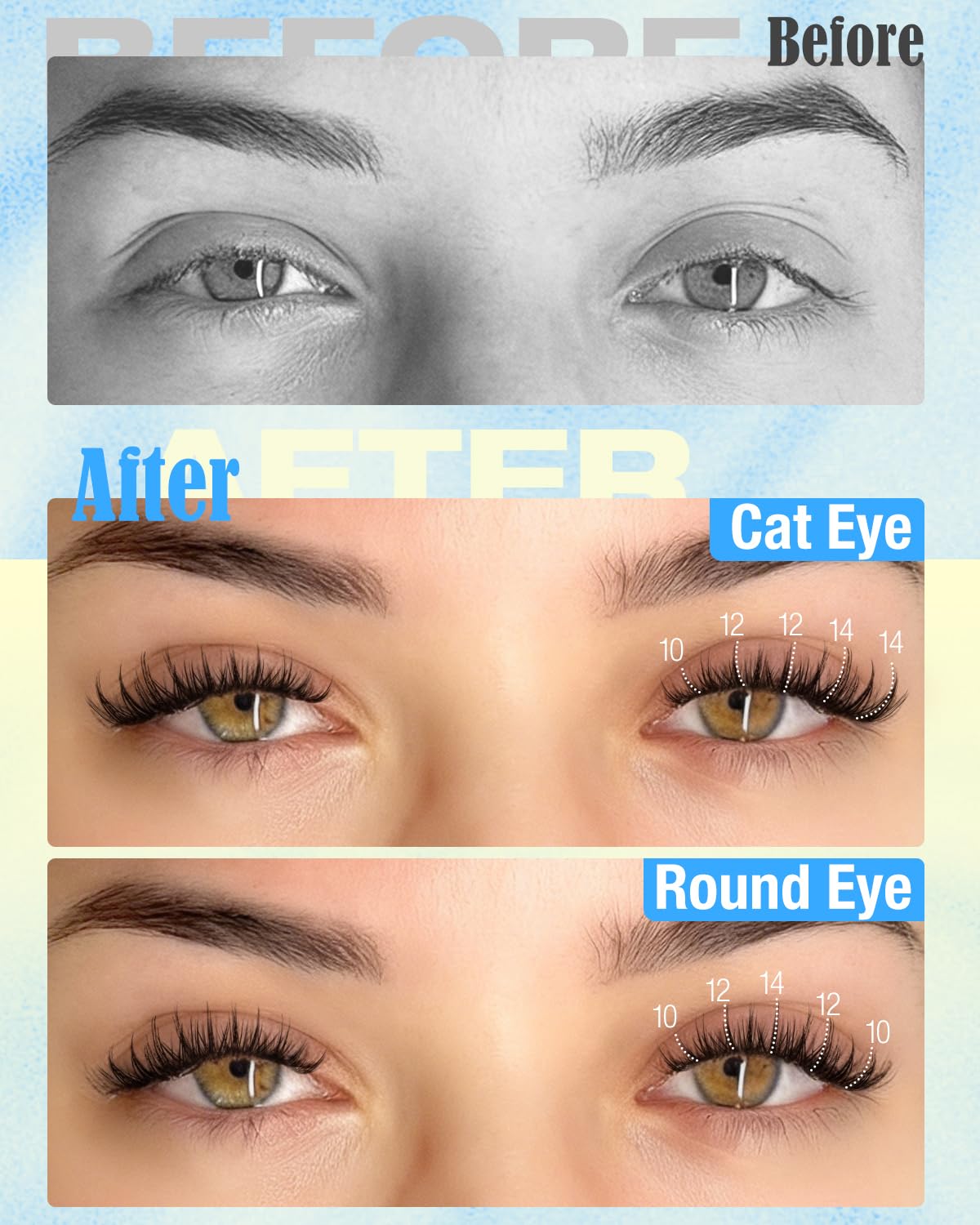 Lvmixwig lashes on closed eye showing natural blended finish