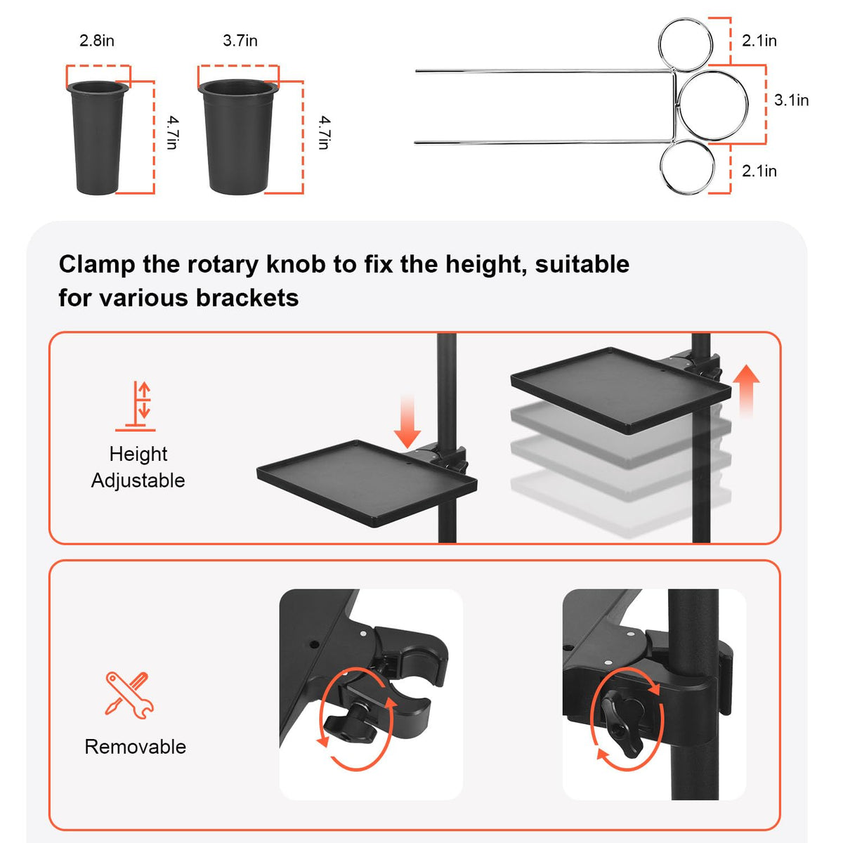 LWADALN metal casters with brake offering quiet, stable mobility and locking