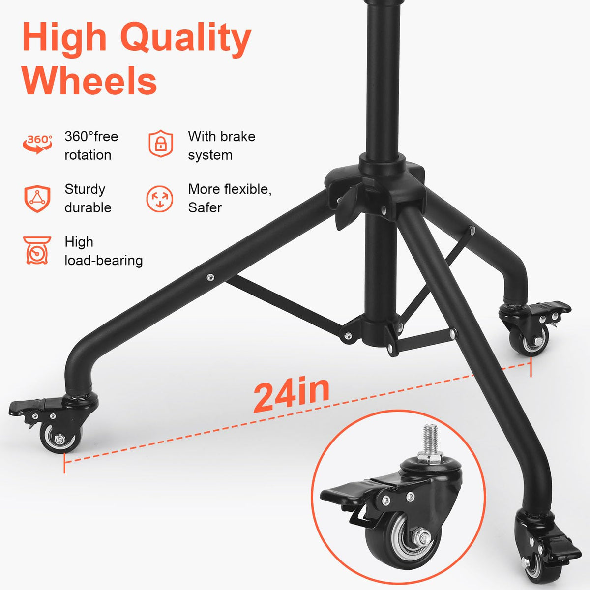 LWADALN side profile showing triangular base for greater stability during use