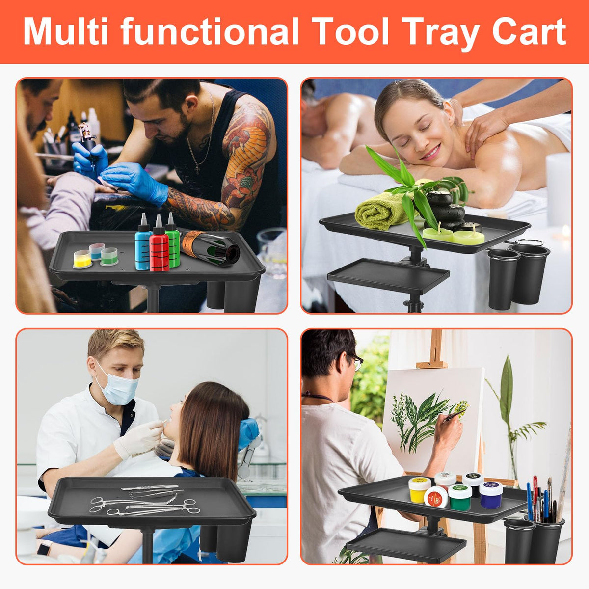 LWADALN tray in use with hair stylist speeding workflow and tool reach