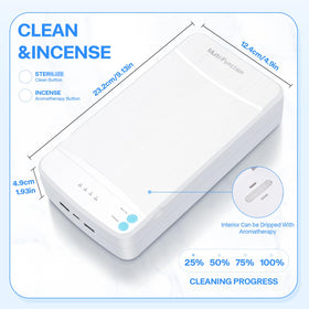 LXIANGN sterilizer with phone and keys demonstrating multi-item capability