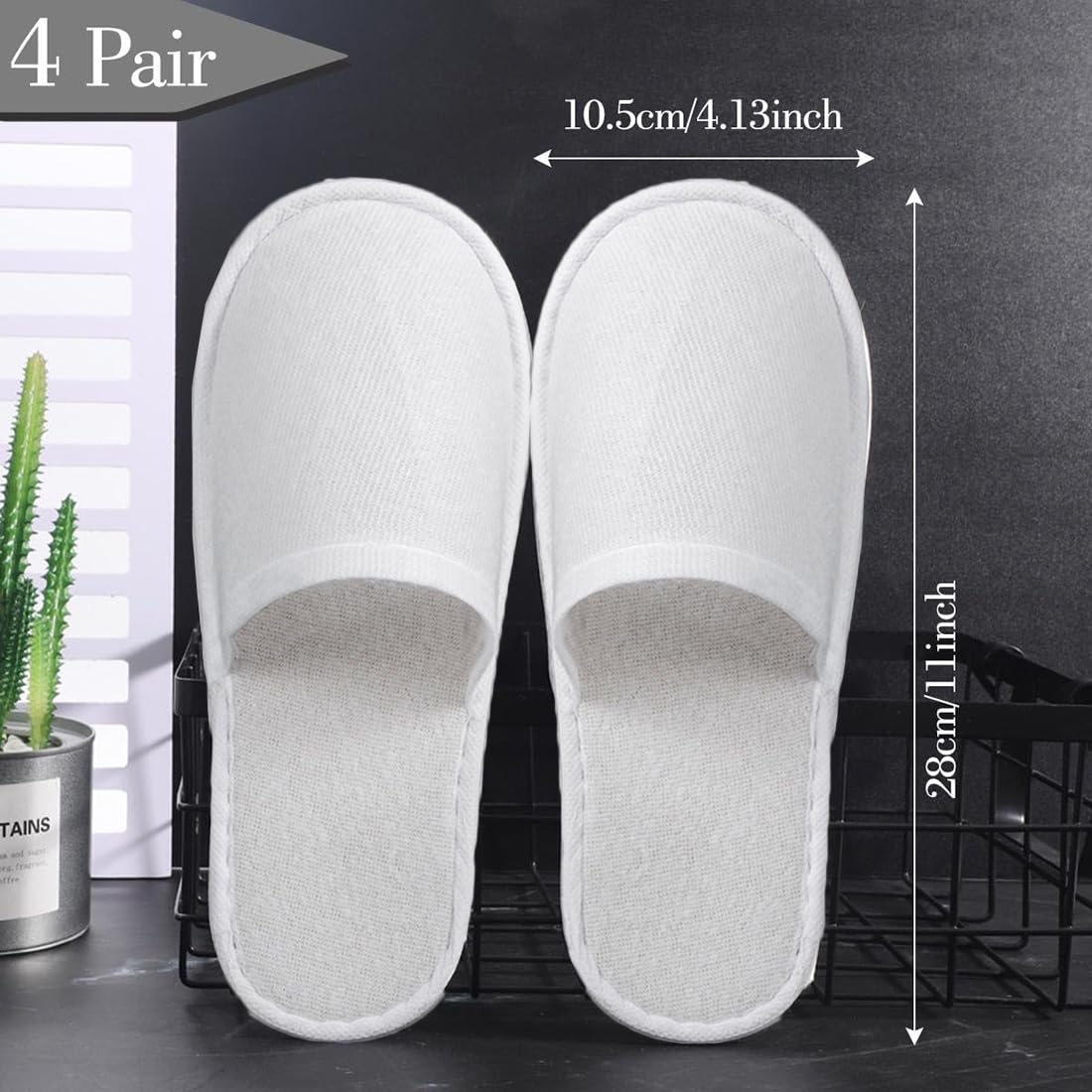 LYARCHTE slippers worn on foot demonstrating fit and easy slip-on benefit