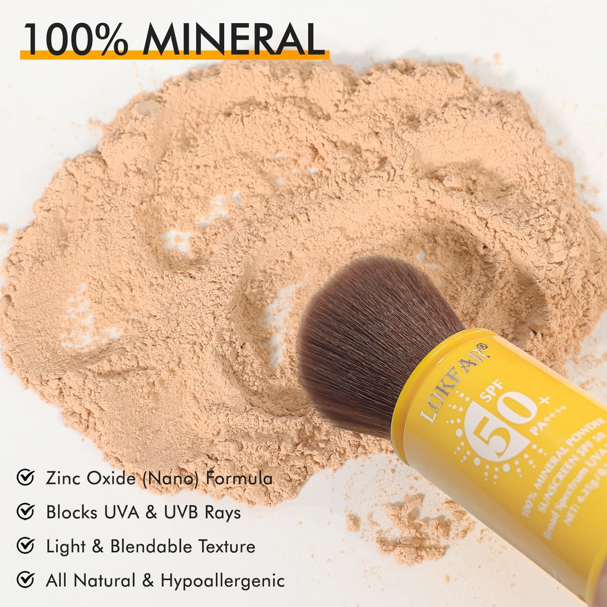 LYBHDAFA medium shade swatch on wrist, blends invisibly for natural finish