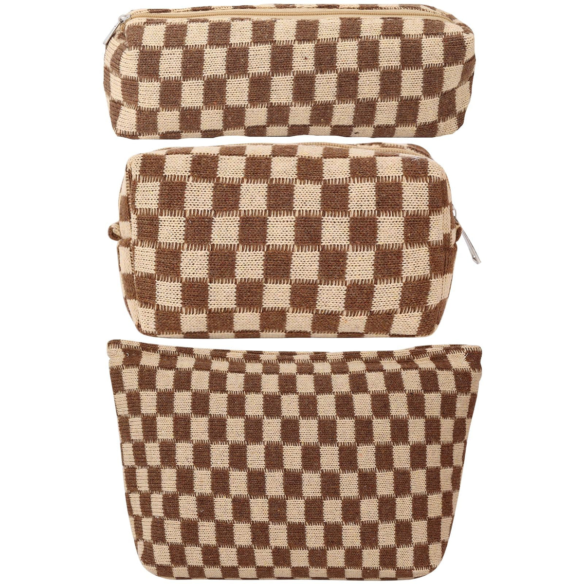 LYDZTION checkered 3-piece set front view showing organized travel-ready look
