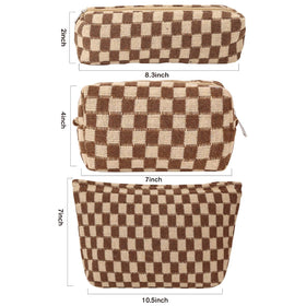 LYDZTION large pouch open with cosmetics visible for quick selection benefit