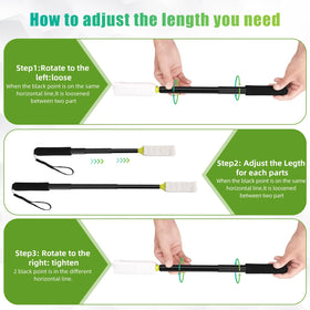 LYIGEOL in-use between toes showing easier cleaning for seniors