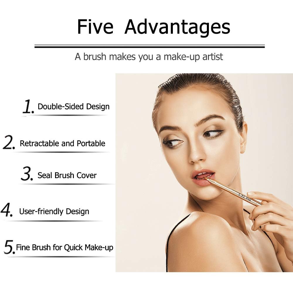 L.Y.L Pro double-ended brush open to show both tip shapes and functionality