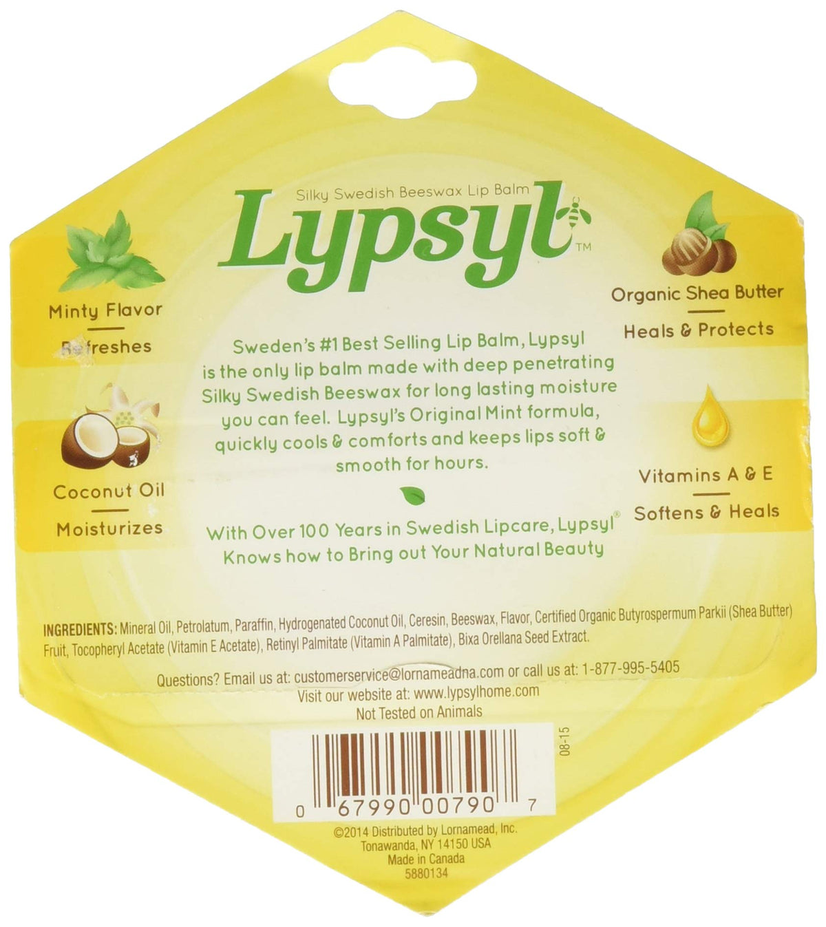 Lypsyl close-up of oversized application tip spreading balm evenly
