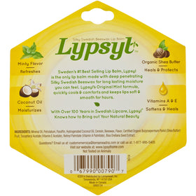 Lypsyl being applied with one-hand slide demonstrating fast, even lip coverage