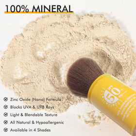 LYRADEW used at hairline and scalp for sunscreen coverage benefit