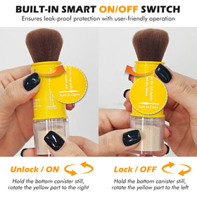 LYRADEW mineral powder texture close‑up, ultra fine blend benefit