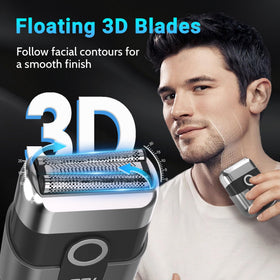 LYRSLF close-up of three floating blades and foils highlighting precision cutting advantage