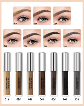 LYSdefeu on-model brows displaying fuller natural-looking enhancement