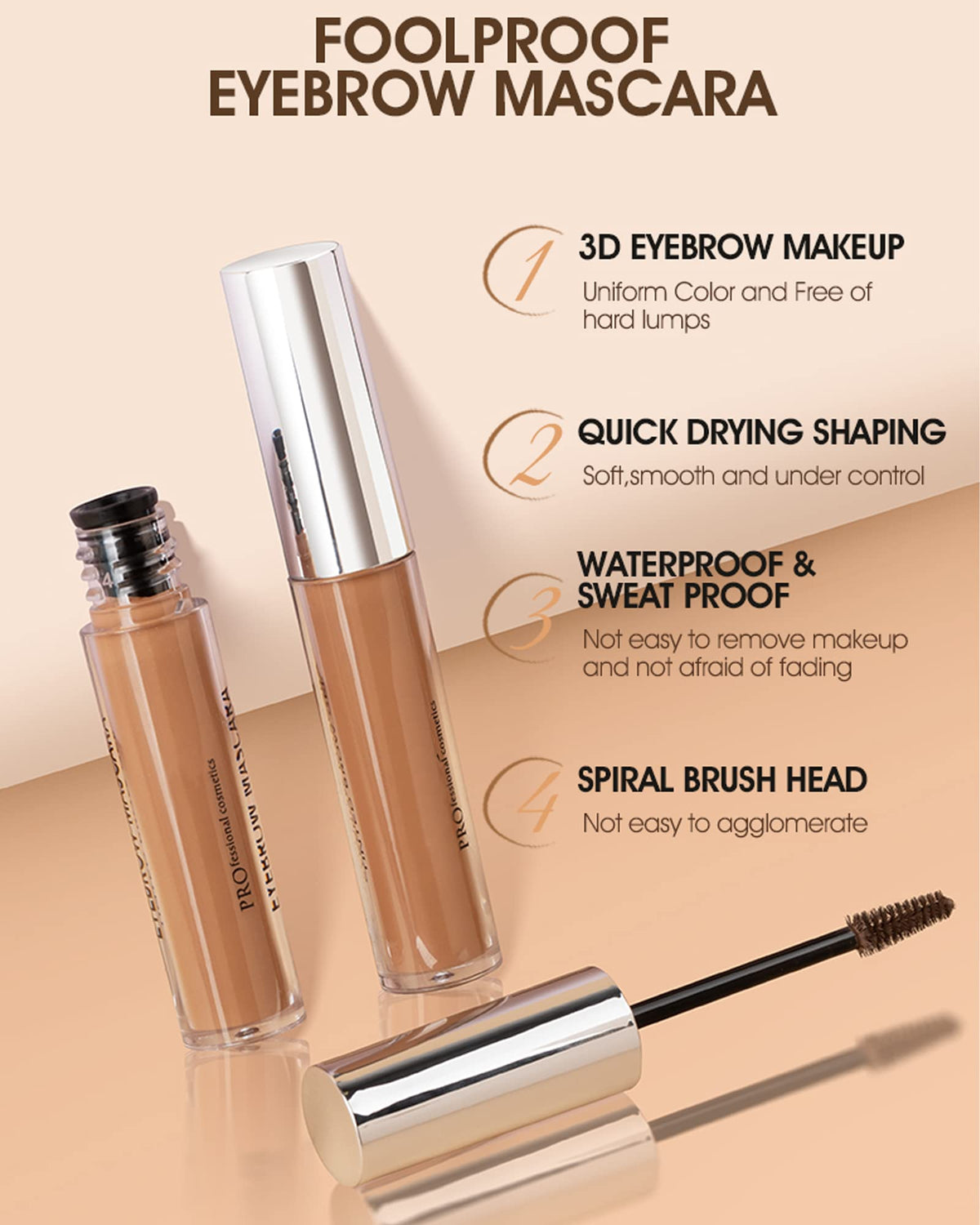 LYSdefeu creamy brow gel texture close-up showing smooth coverage