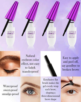 LYSdefeu close-up of gel texture, smooth formula conditions brows