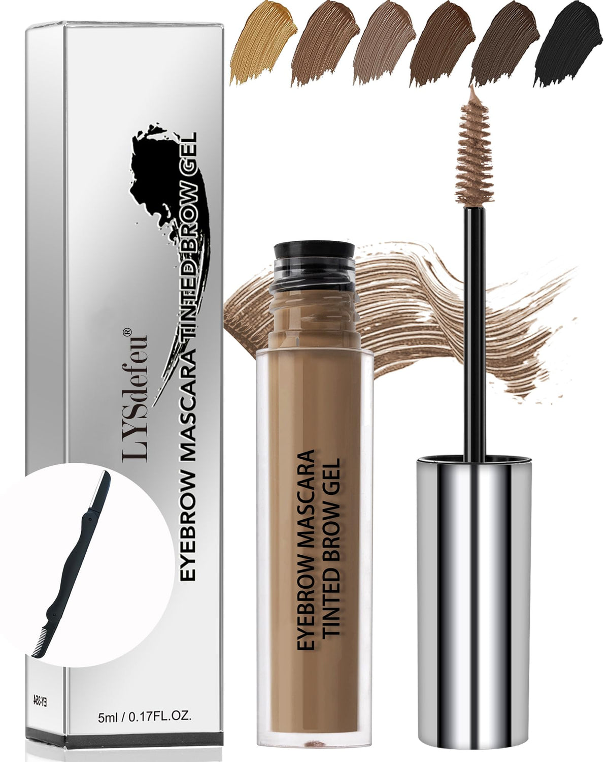 LYSdefeu front packaging showing shade 03 Brown and product benefits