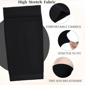 Lyuxzad six sleeves stacked beside ruler showing size and rotational use benefit