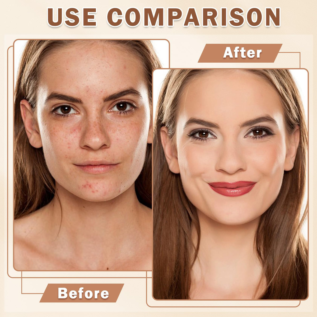 LZXLUKGIR foundation texture swipe demonstrating blendable, lightweight coverage