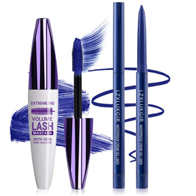 LZXLUKGIR front packaging showing blue mascara and liner for cohesive color