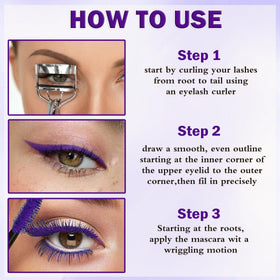 LZXLUKGIR makeup application on model highlighting curl and defined color