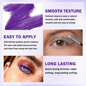 LZXLUKGIR mascara applied on lashes showing noticeable length and volume