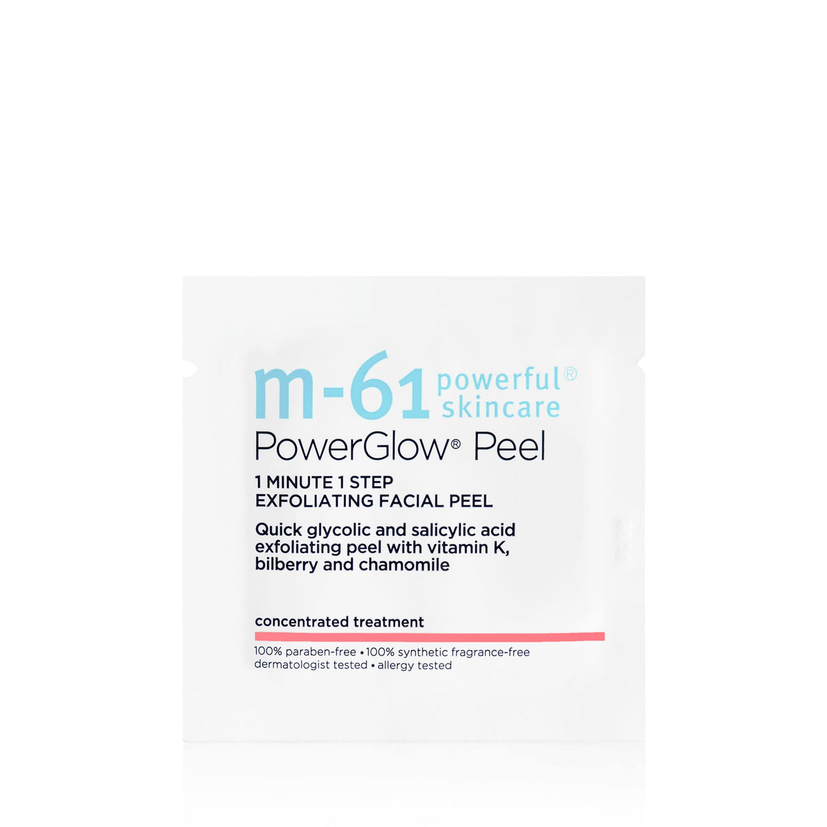 m-61 pad and product on vanity indicating easy daily skincare integration