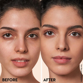 M. Asam mousse applied with brush for precise coverage
