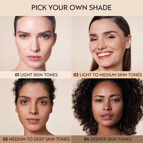 M. Asam Deep Teint shade swatched on skin for tonal match