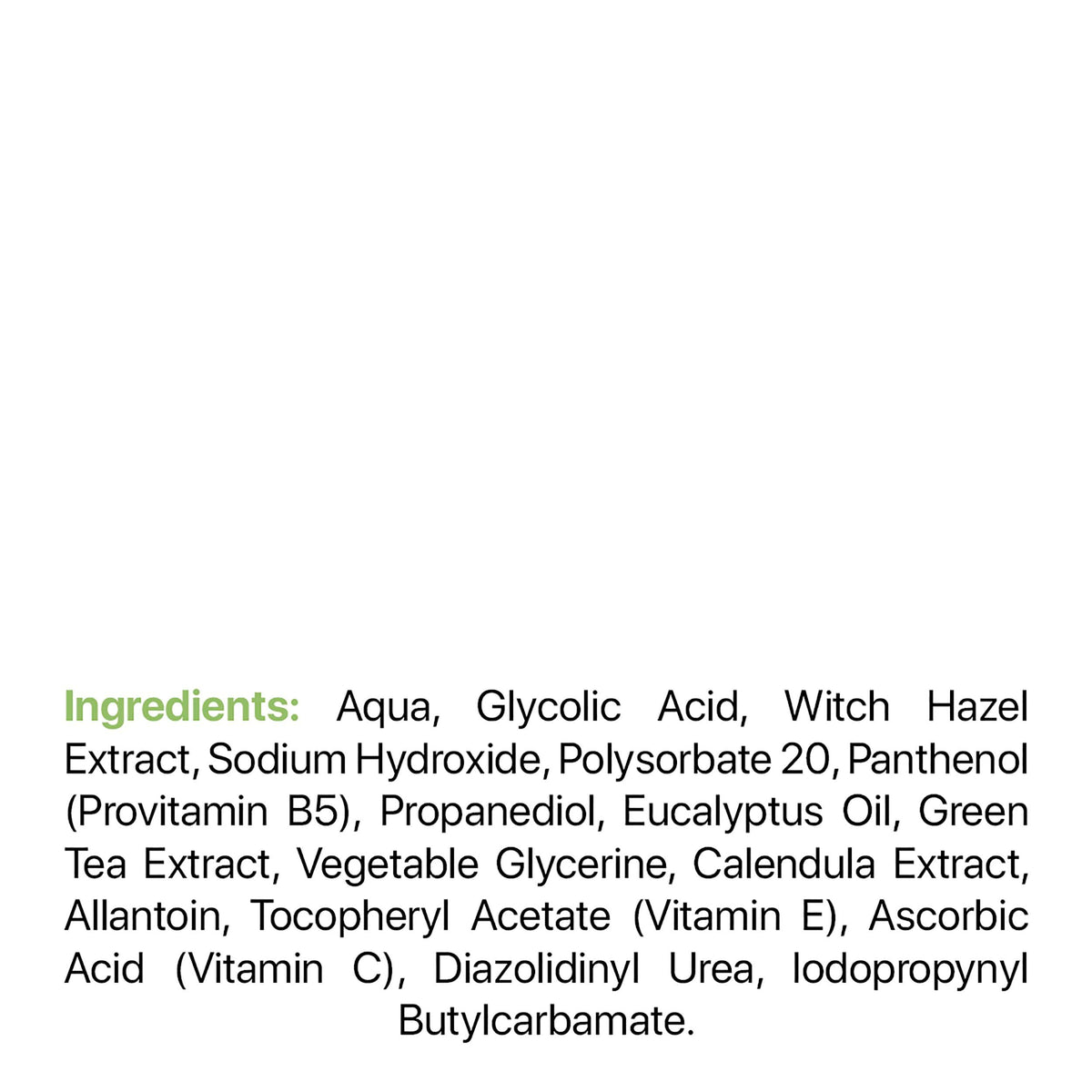 M-REDI label close-up displaying active ingredients and usage details