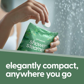 M3 Naturals in a post-workout shower setting for refreshing recovery