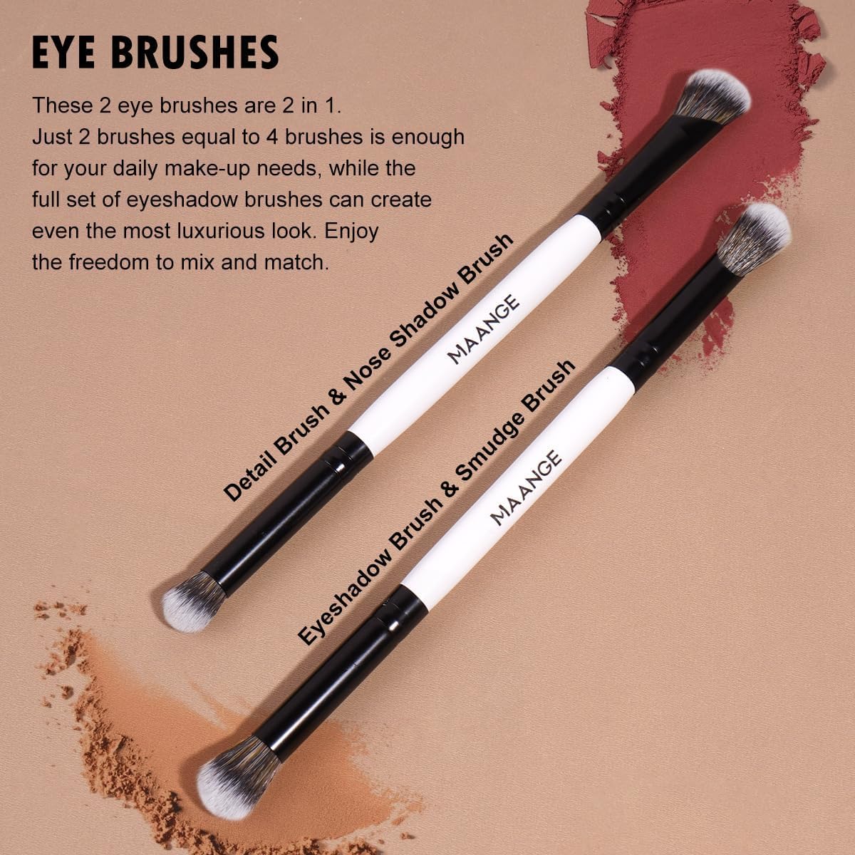 MAANGE applying foundation with brush demonstrating smooth, streak-free finish