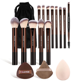 MAANGE full coffee brush set front packaging, portable and complete