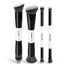 MAANGE front packaging showing compact dual-ended brush set and benefits