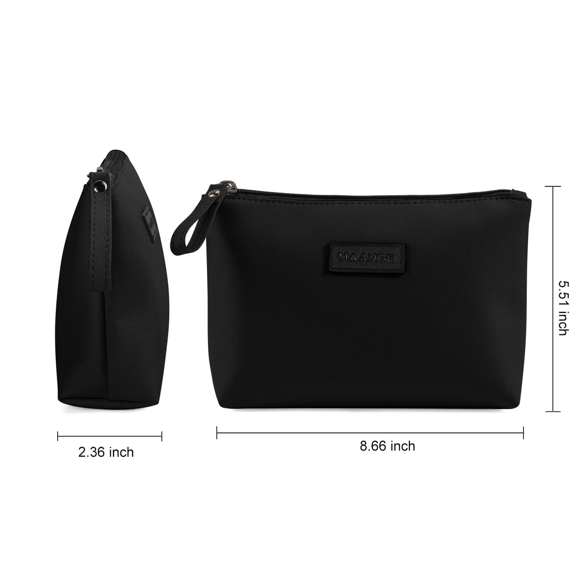 MAANGE close-up of inner pockets highlighting separated storage and easy access
