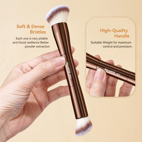 MAANGE angled kabuki in use blending contour for a seamless finish benefit