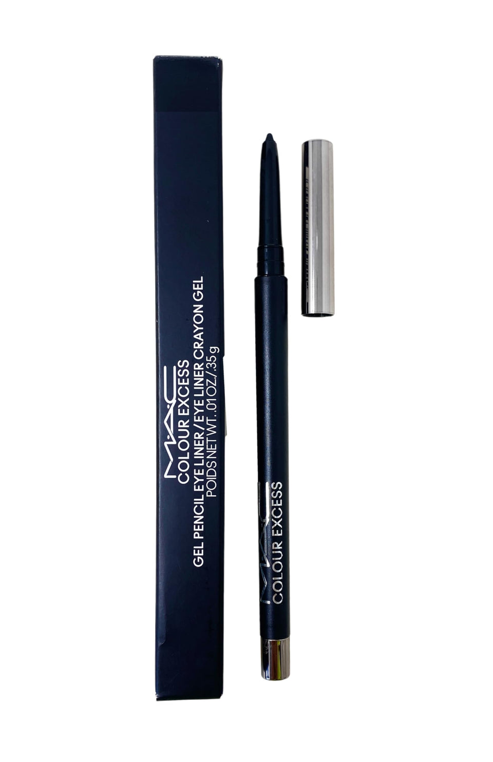MAC Colour Excess Gel Pencil front packaging showing color and compact size for bold definition