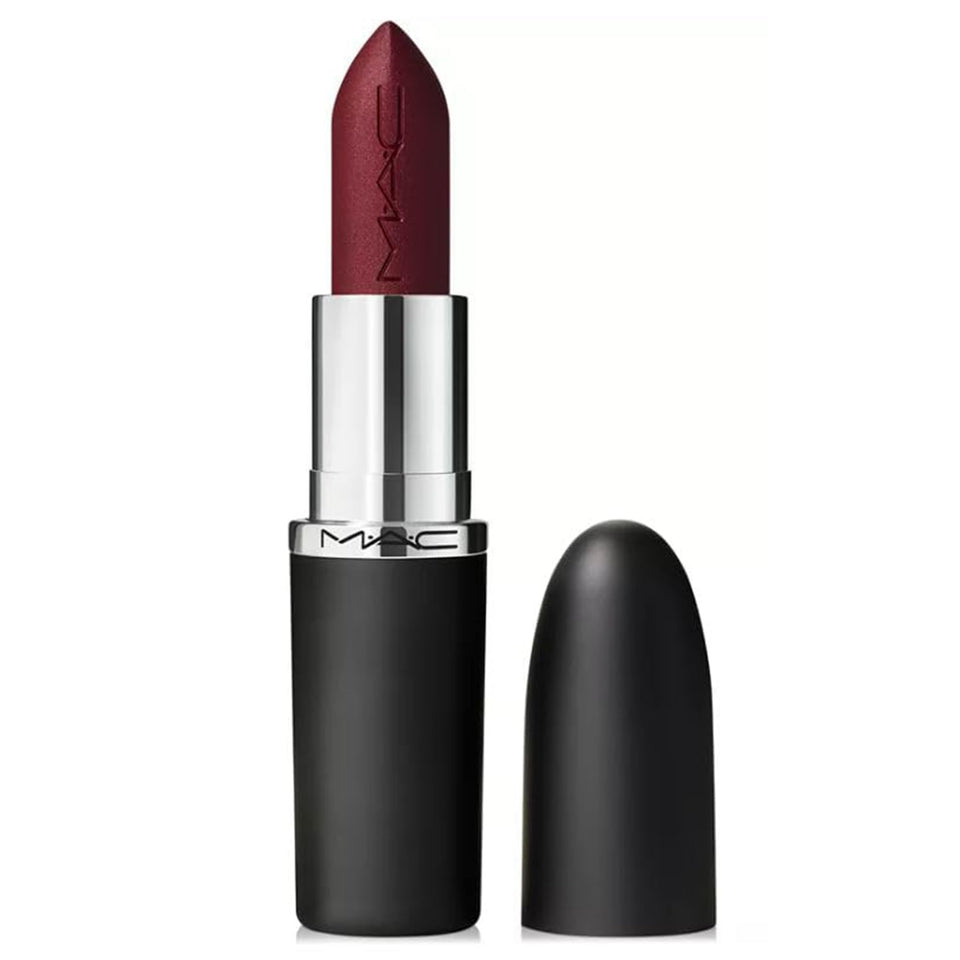 MAC front packaging of Diva lipstick shows sleek tube and bold shade for instant recognition and easy packing