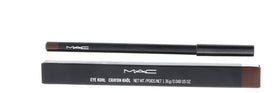 M.A.C Eye Kohl Teddy next to lipstick showing compact travel convenience