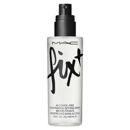 MAC Fixt Original front bottle view showing clean white design and label benefits