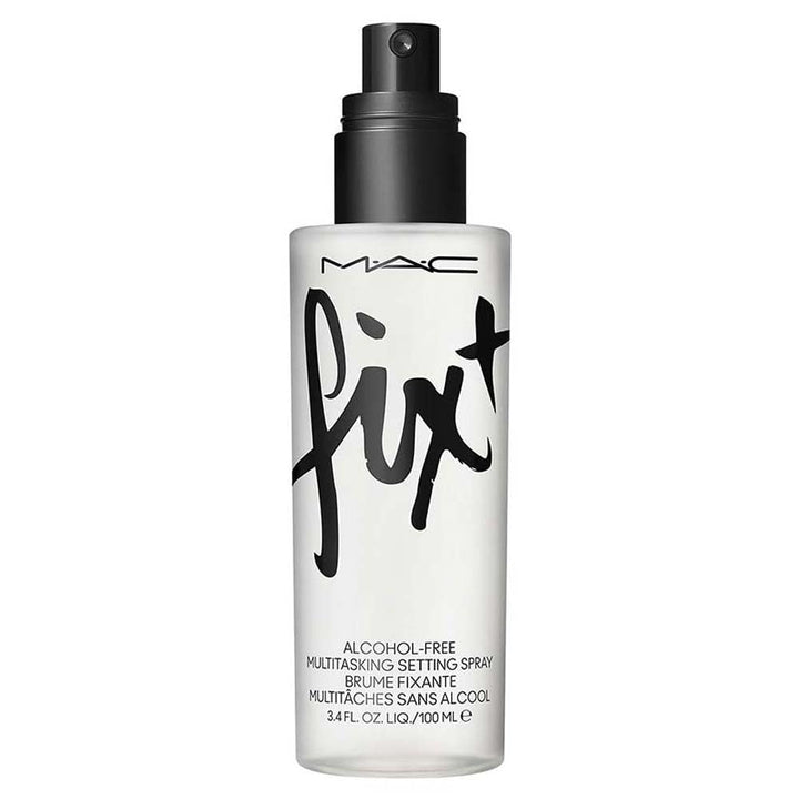 MAC Fixt Original front bottle view showing clean white design and label benefits
