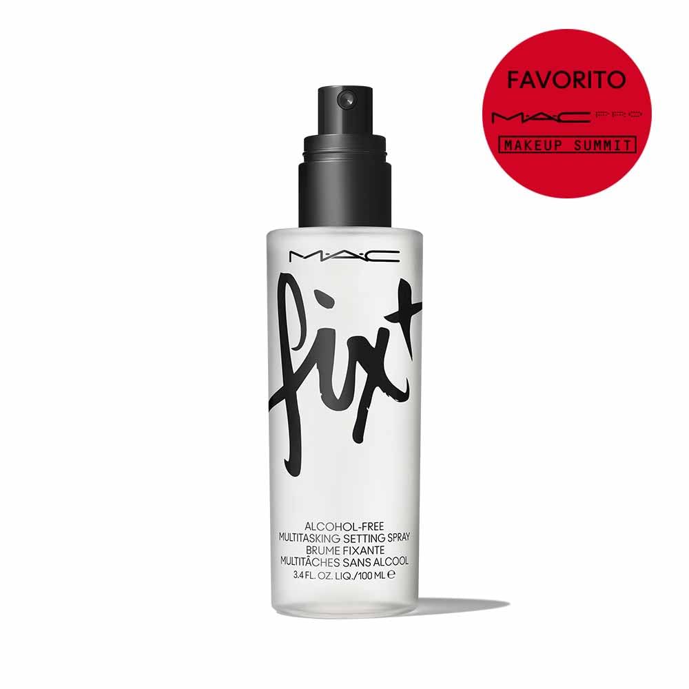 MAC Fixt Original nozzle spraying fine mist for even makeup application benefit