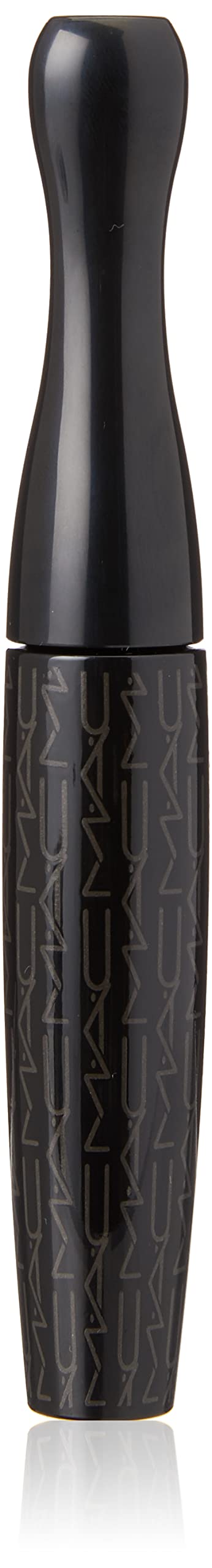 MAC tube front packaging showing size and carbon-black shade for bold coverage