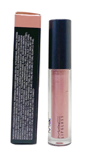 MAC Lipglass 321 Dreamy applicator close-up revealing texture and pigmented finish