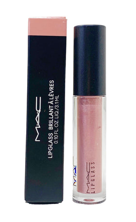 MAC Lipglass 321 Dreamy front tube showing glossy gold-pink shimmer, perfect shine